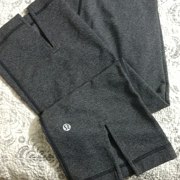 Lululemon legging capris - Grey/Black - Picture 2 of 3